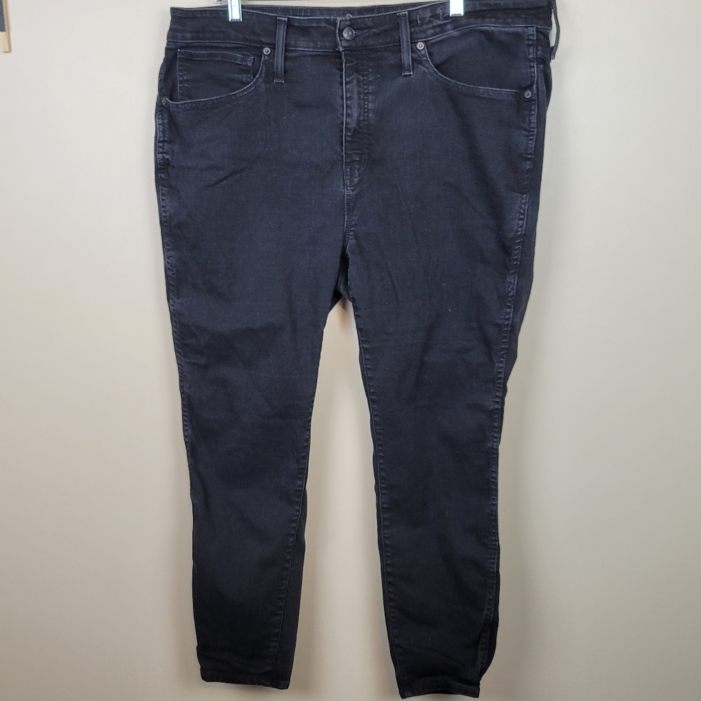 Madewell Black 10" High Rise Skinny Jeans size 20W